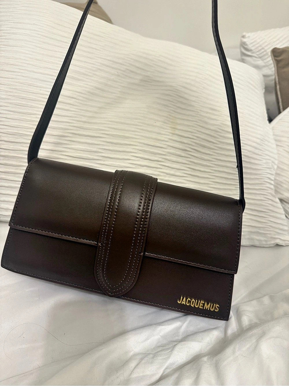 Jacquemus Le Bambino Long Shoulder Bag in Brown